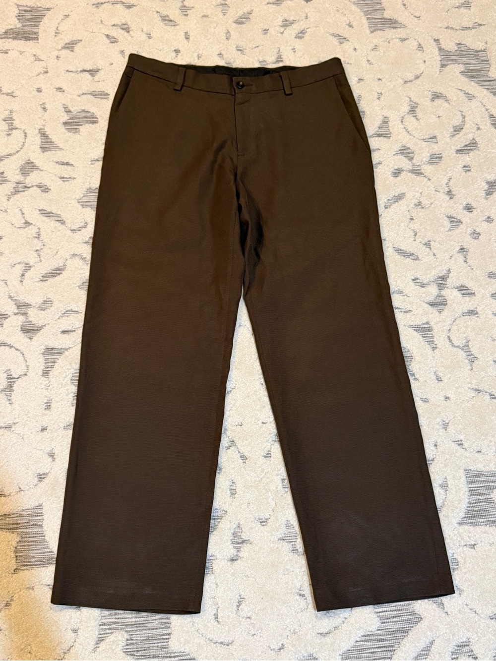 Kenneth Cole Reaction Men's Dark Brown Straight-Leg dress pants 34x30 EUC